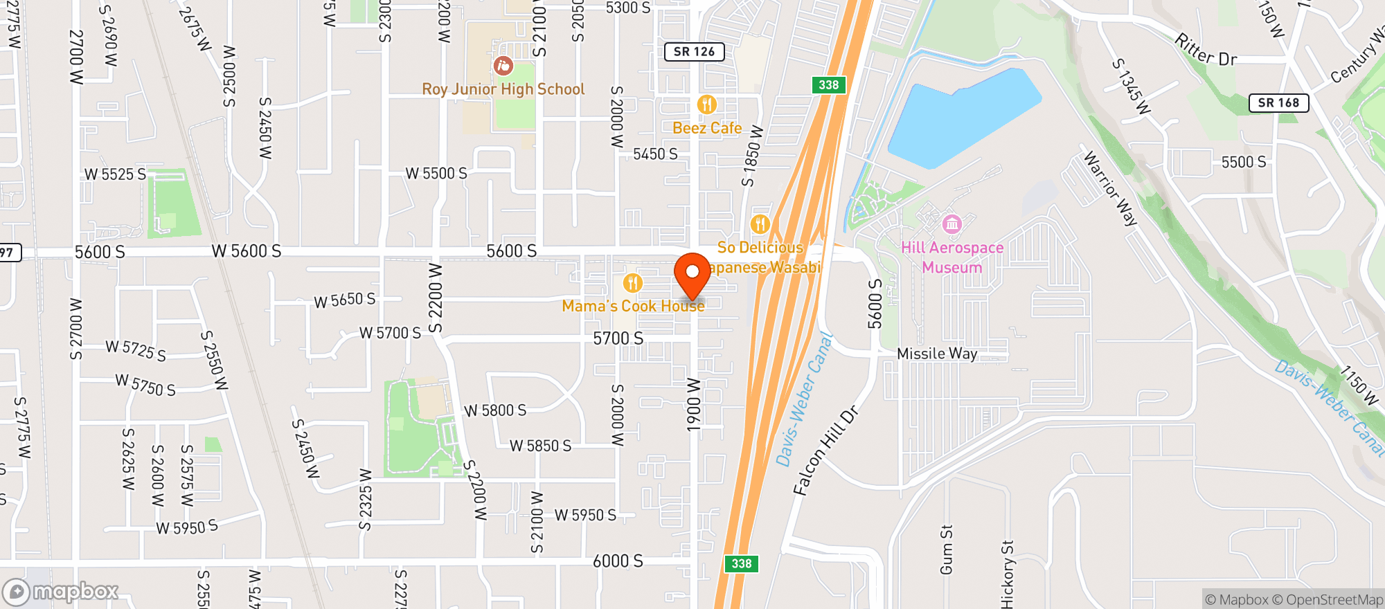 Map showing Ocean Mart