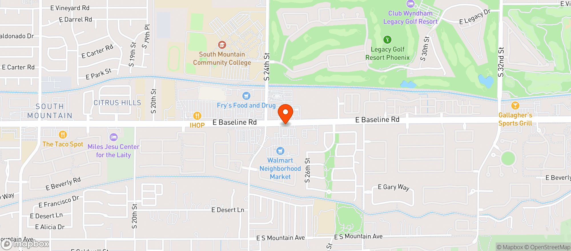 Map showing Walmart Neighborhood Market