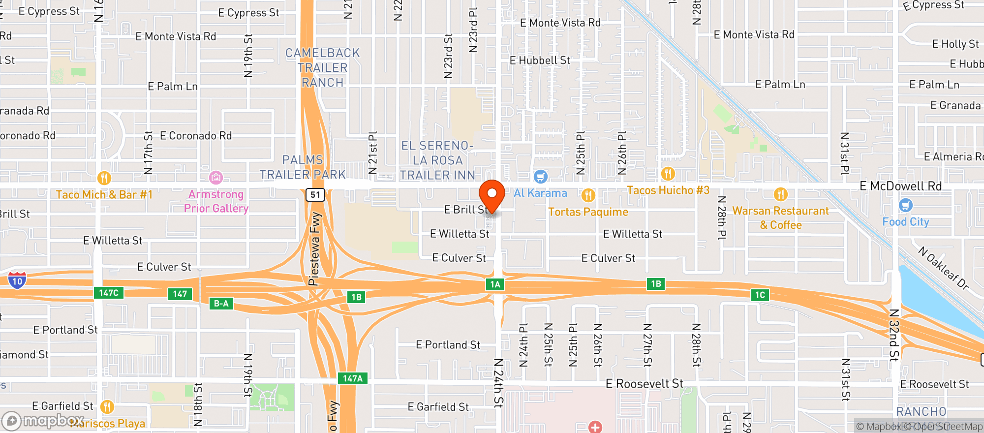 Map showing Quiktrip #1441