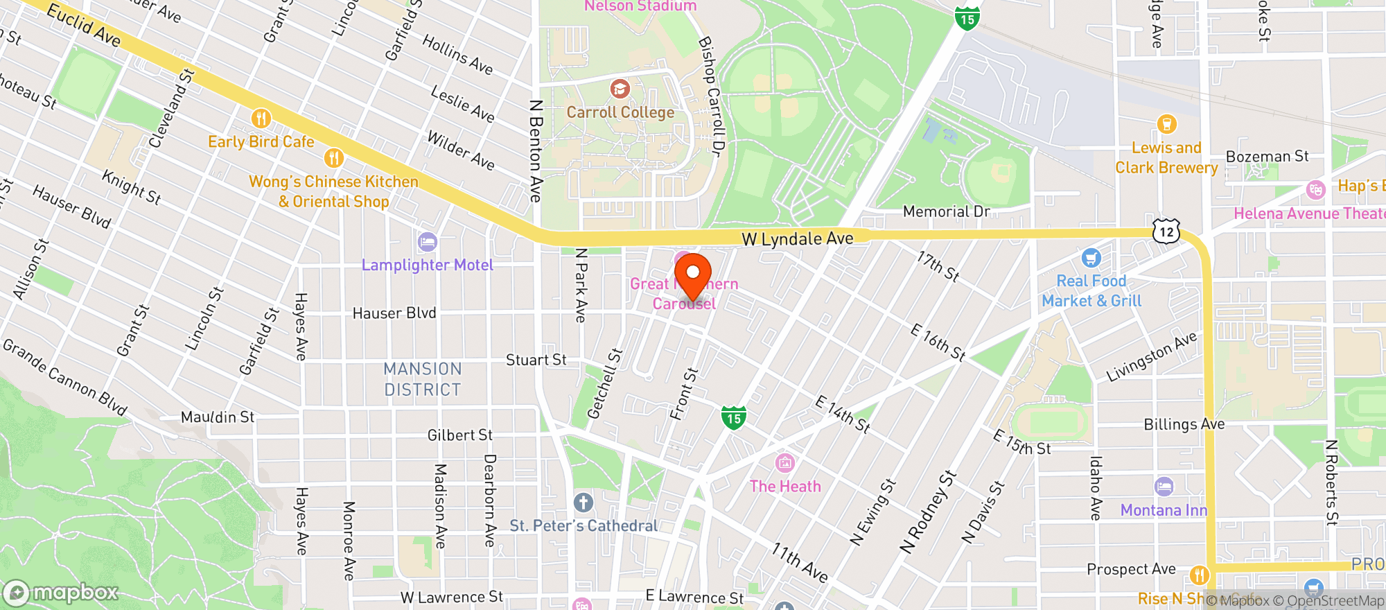 Map showing Silver Star Steak Company