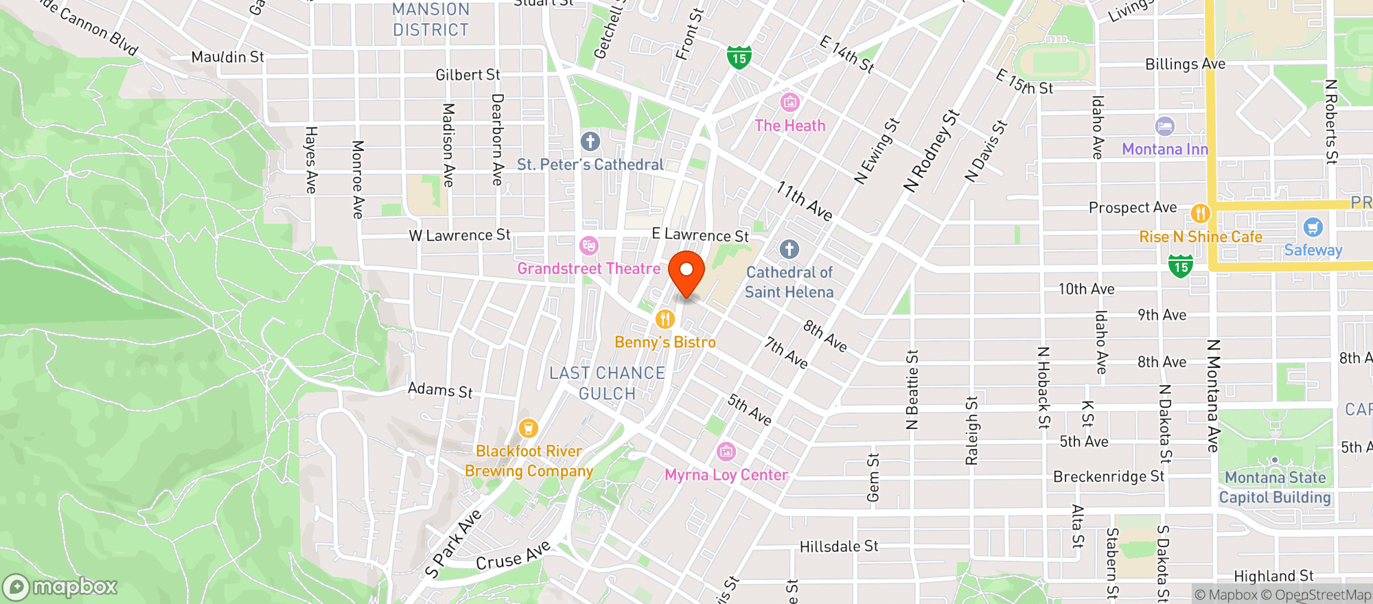 Map showing Mt Ascension Brewing Co