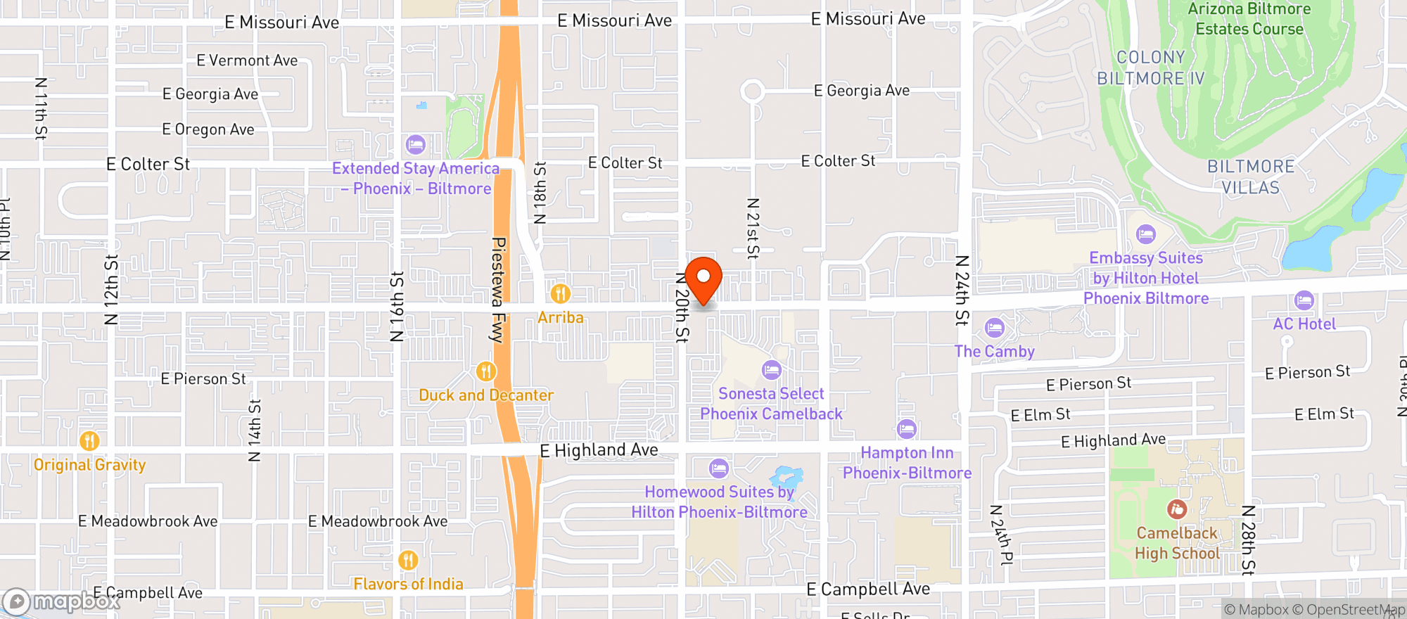 Map showing Hopdoddy Burger Bar #4694-000