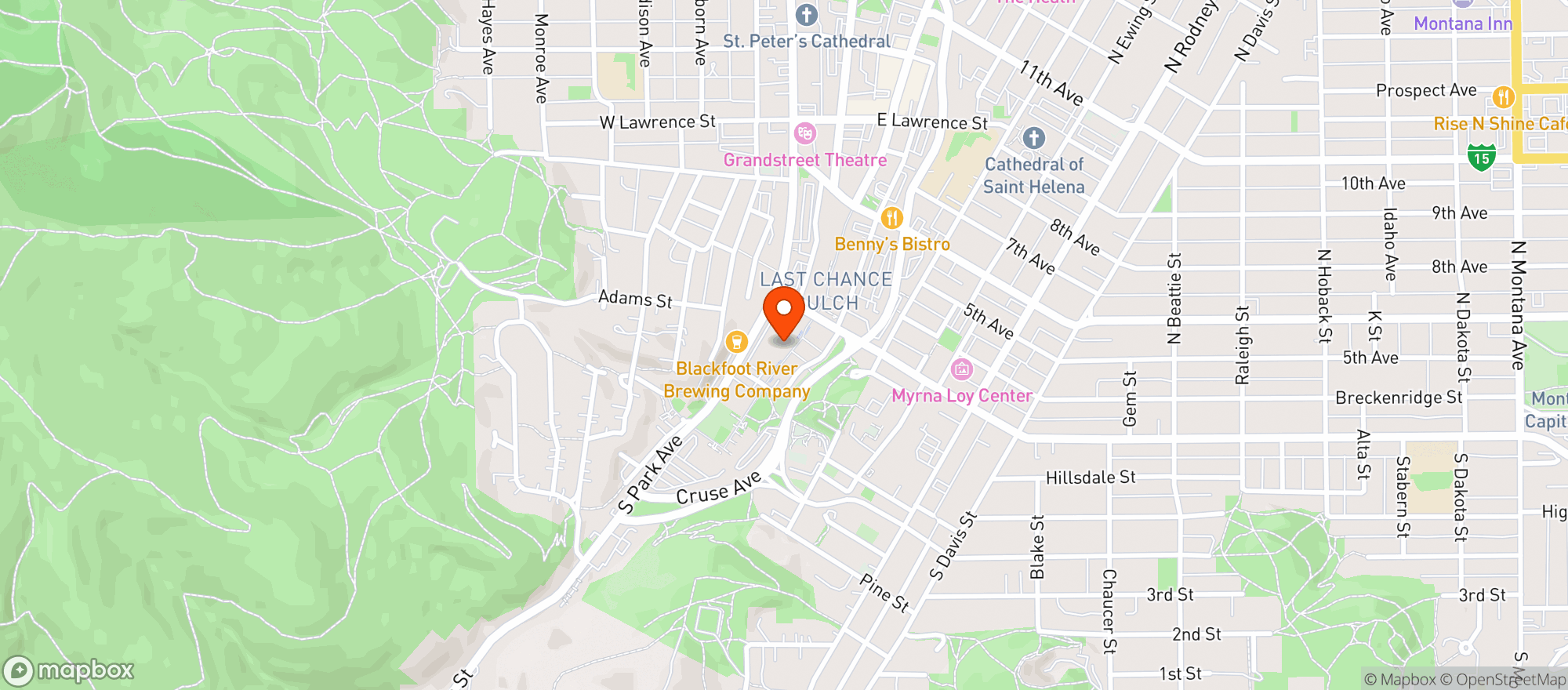 Map showing Brothers Tap Works The Confluence
