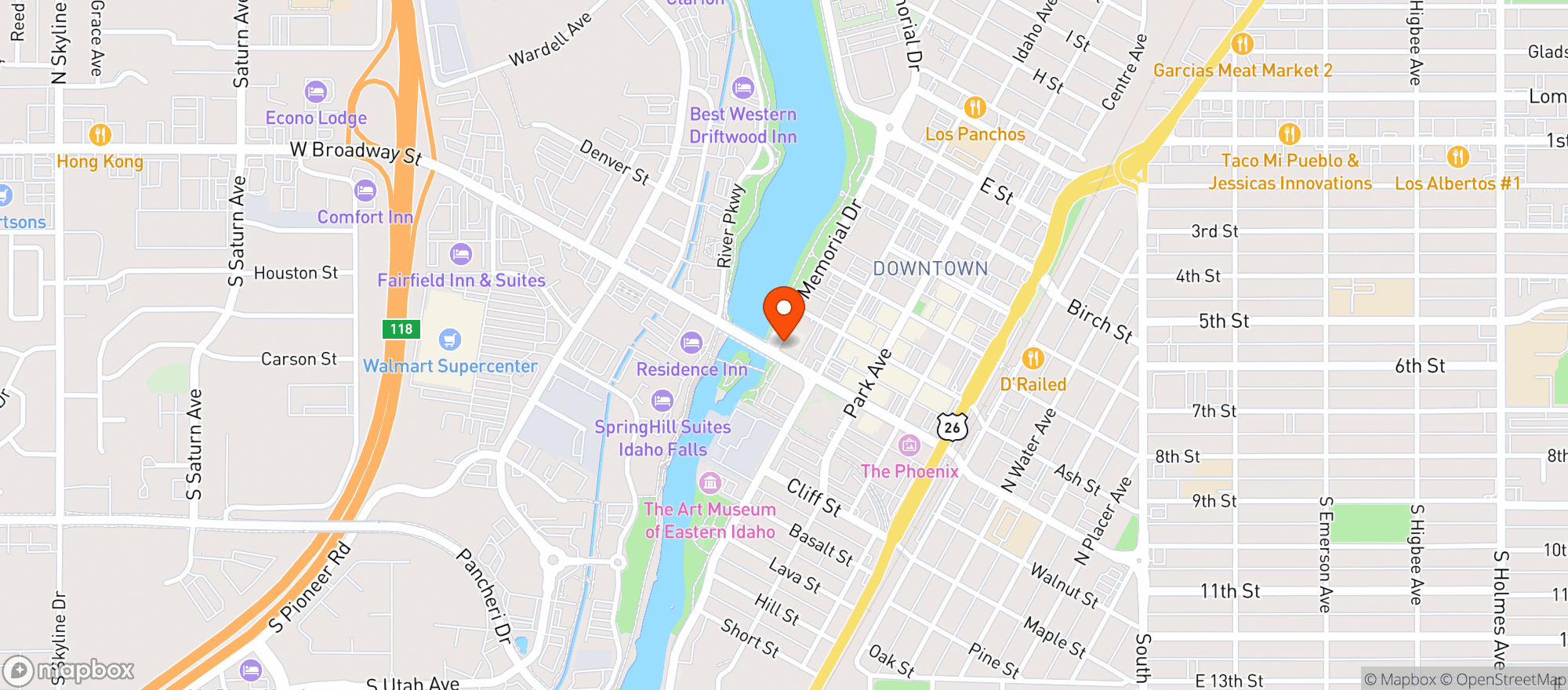 Map showing Rib & Chop House