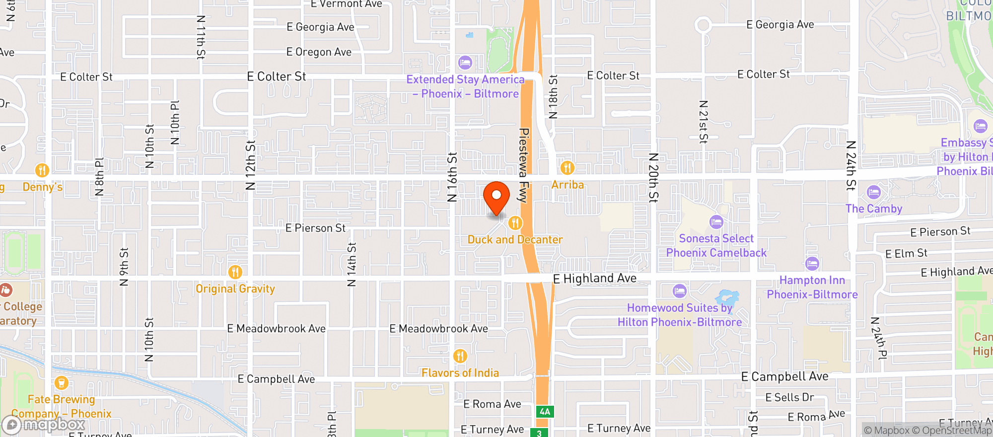 Map showing Gnc