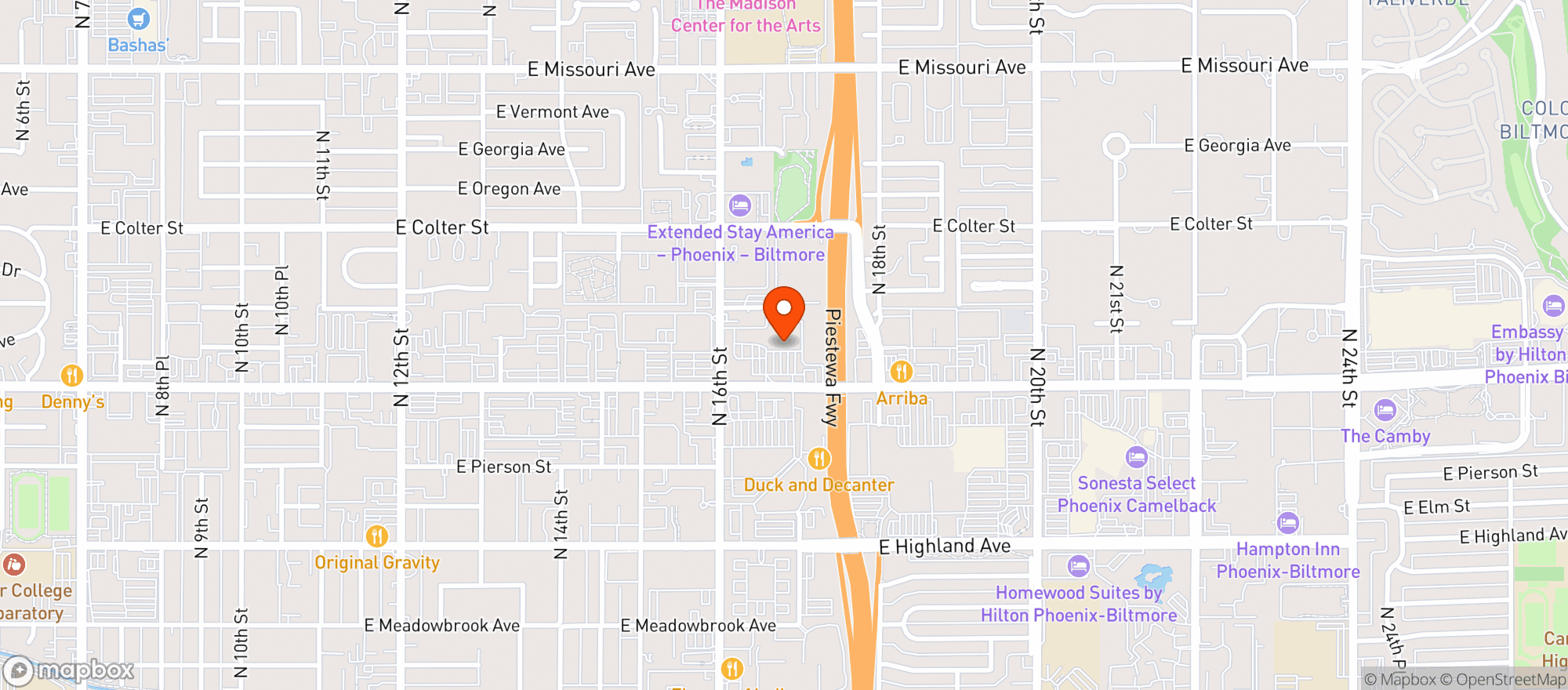 Map showing Total Wine & More