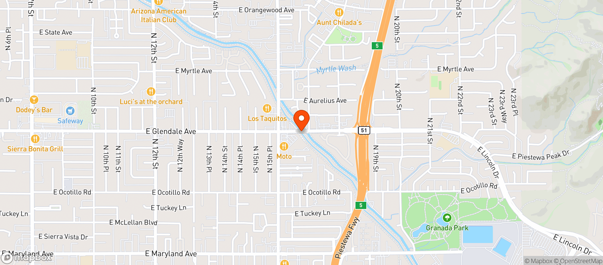 Map showing Sprouts Farmers Market