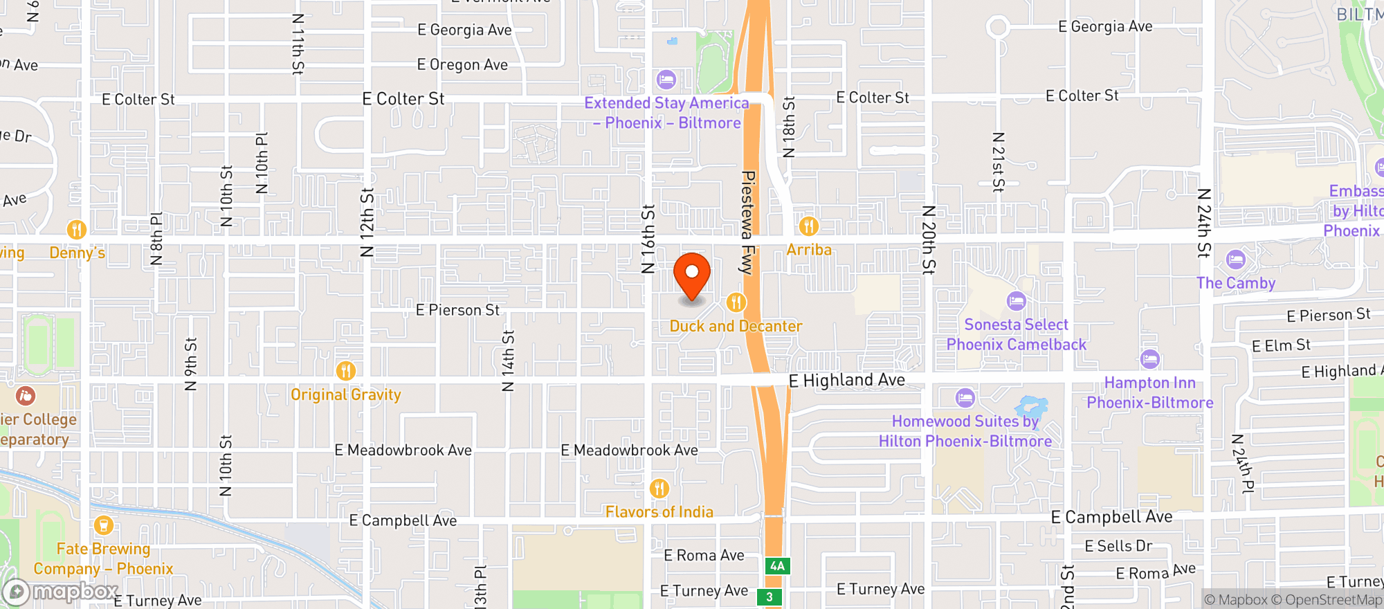 Map showing Target