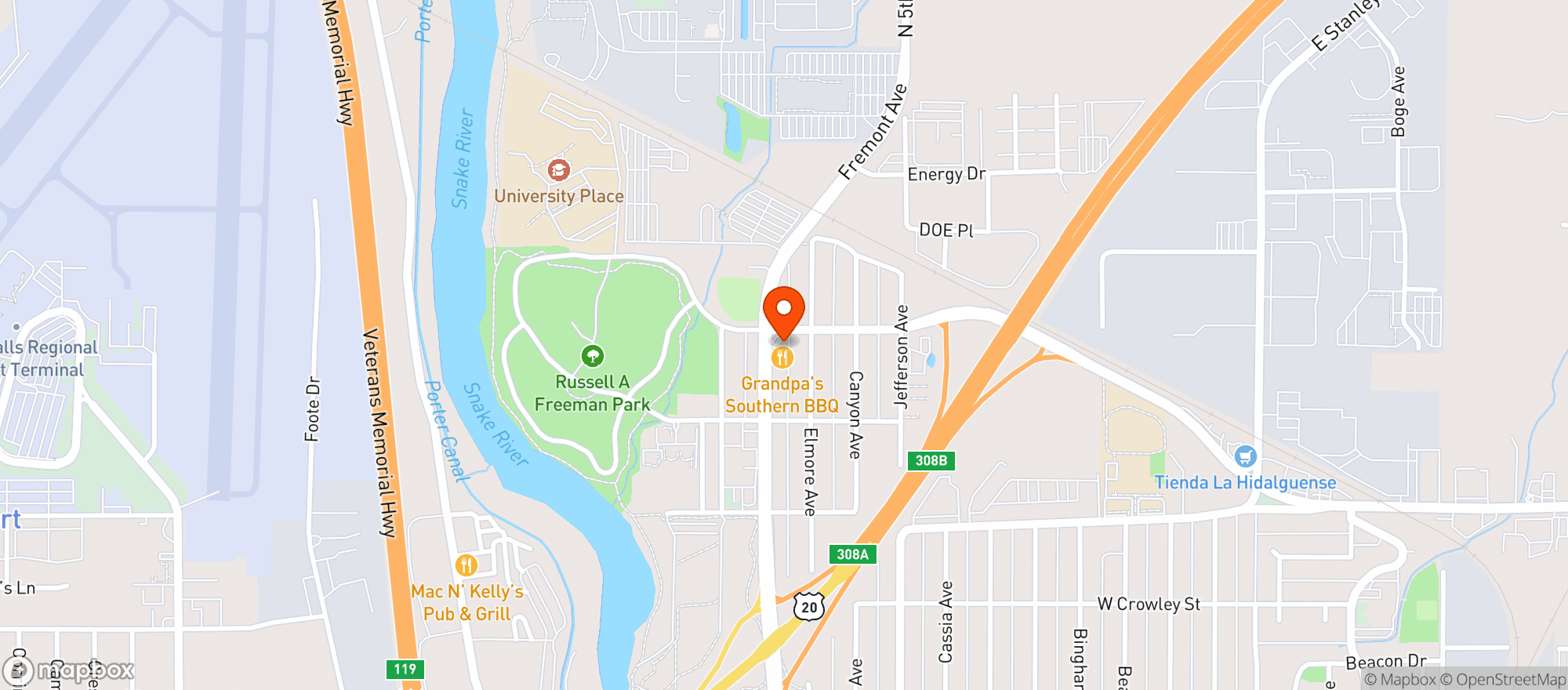 Map showing Good 2 Go #116