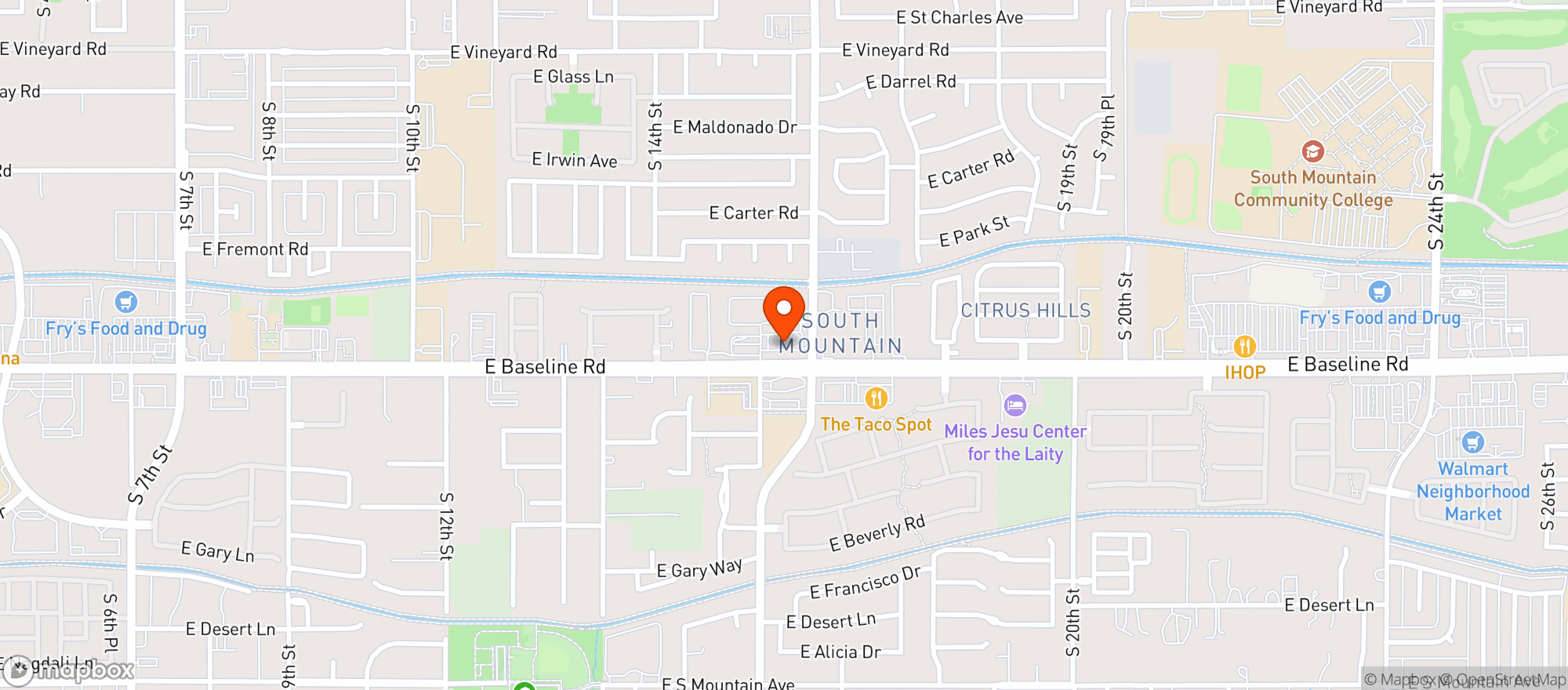 Map showing Quiktrip #1403