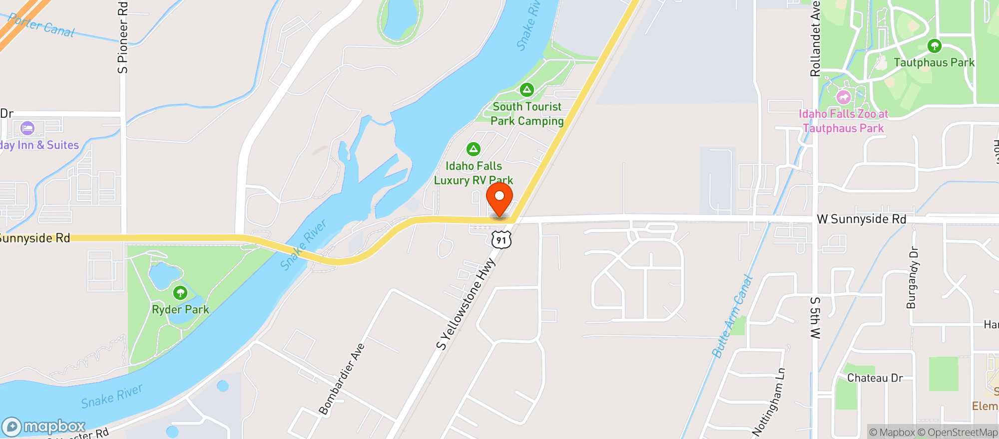Map showing Maverik