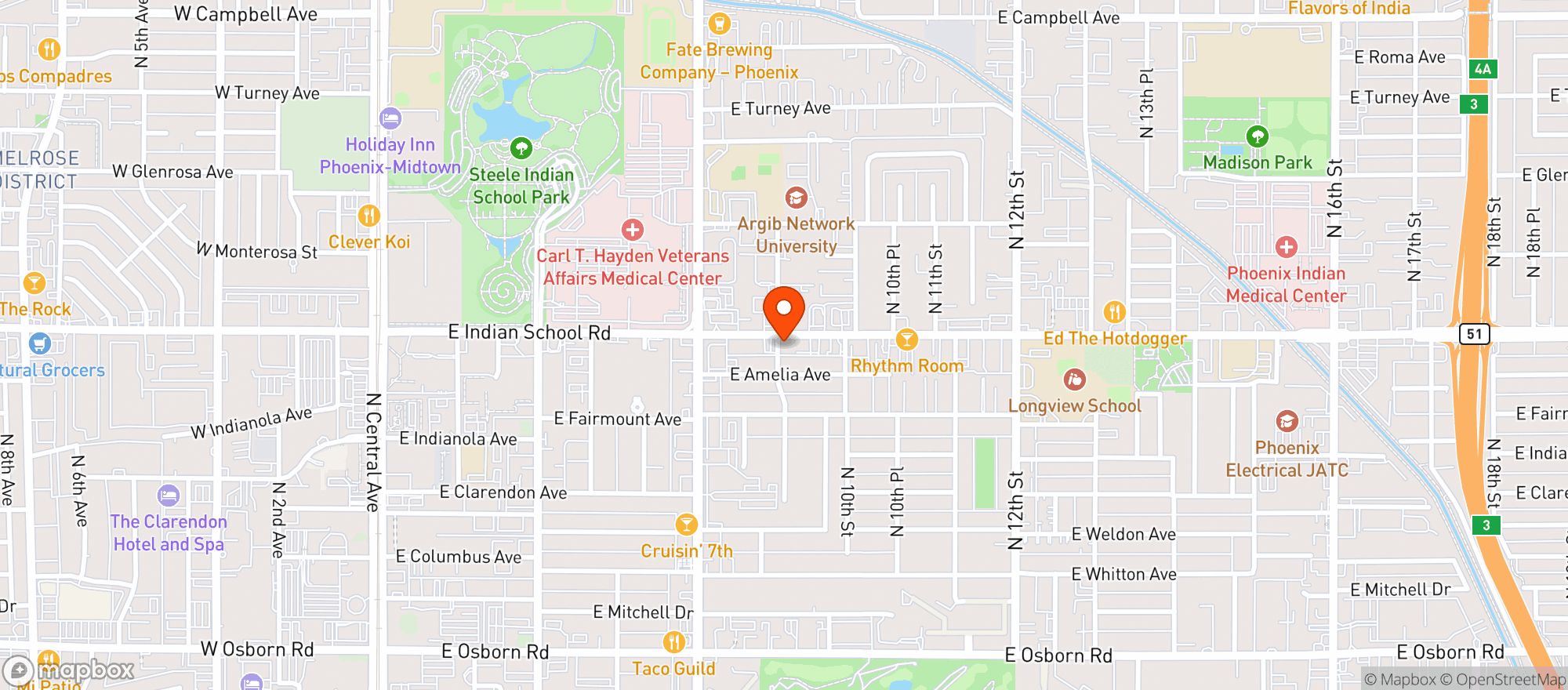 Map showing A1 Liquors
