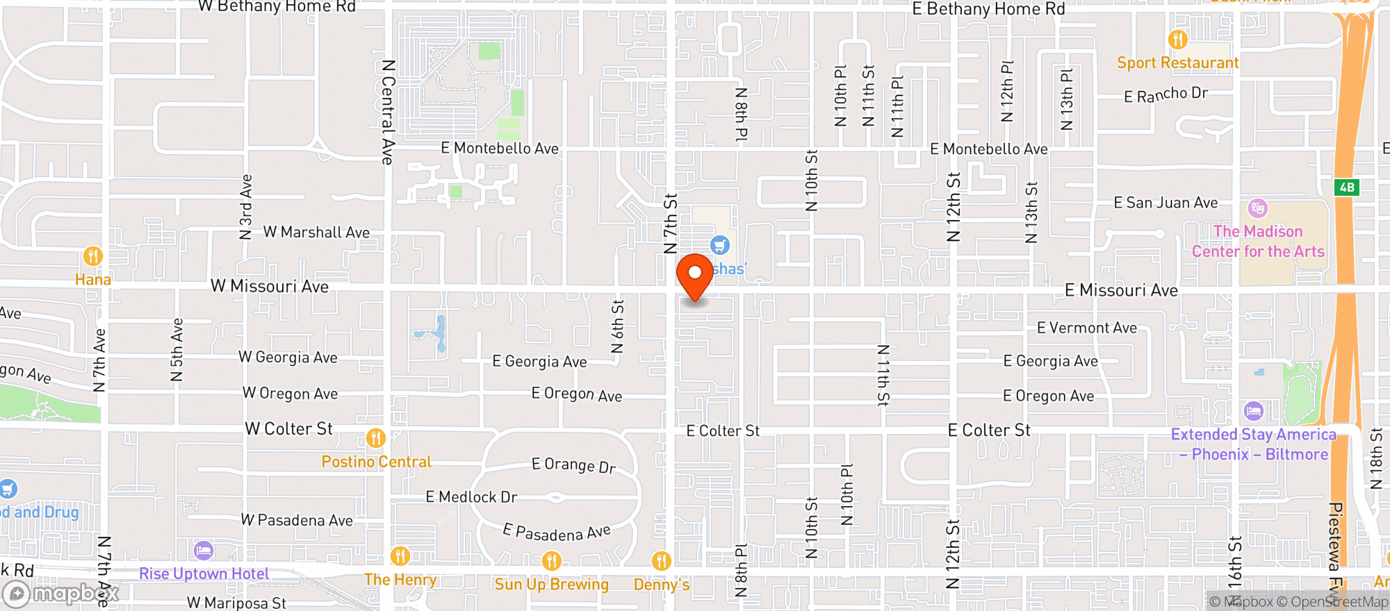 Map showing Provision 7th Street
