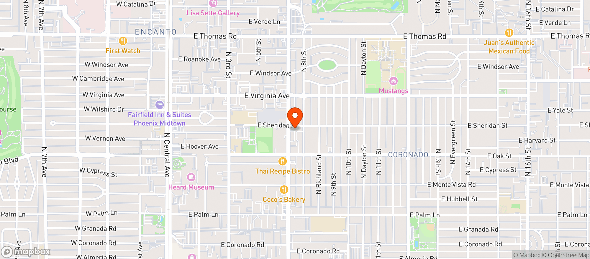 Map showing The Main Ingredient Ale House & Cafe