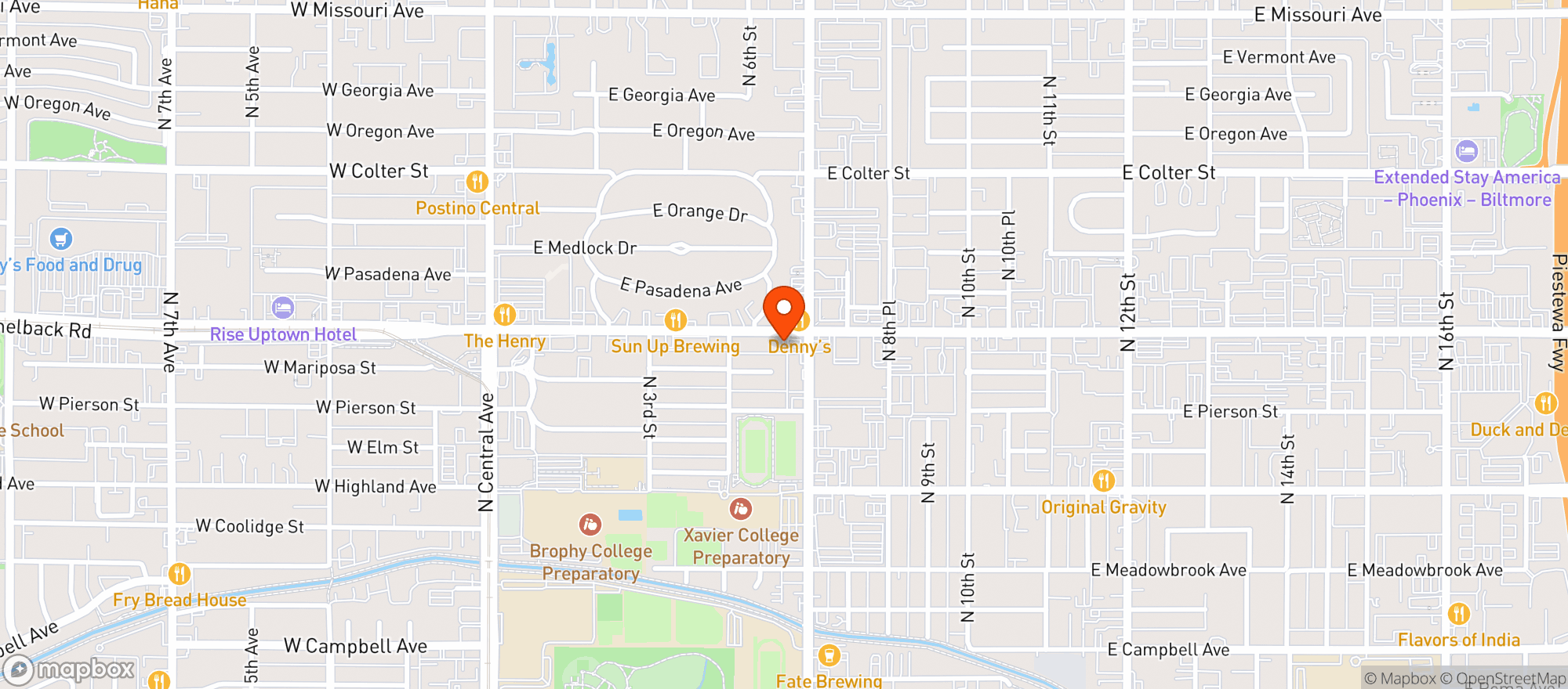 Map showing Hollyrock