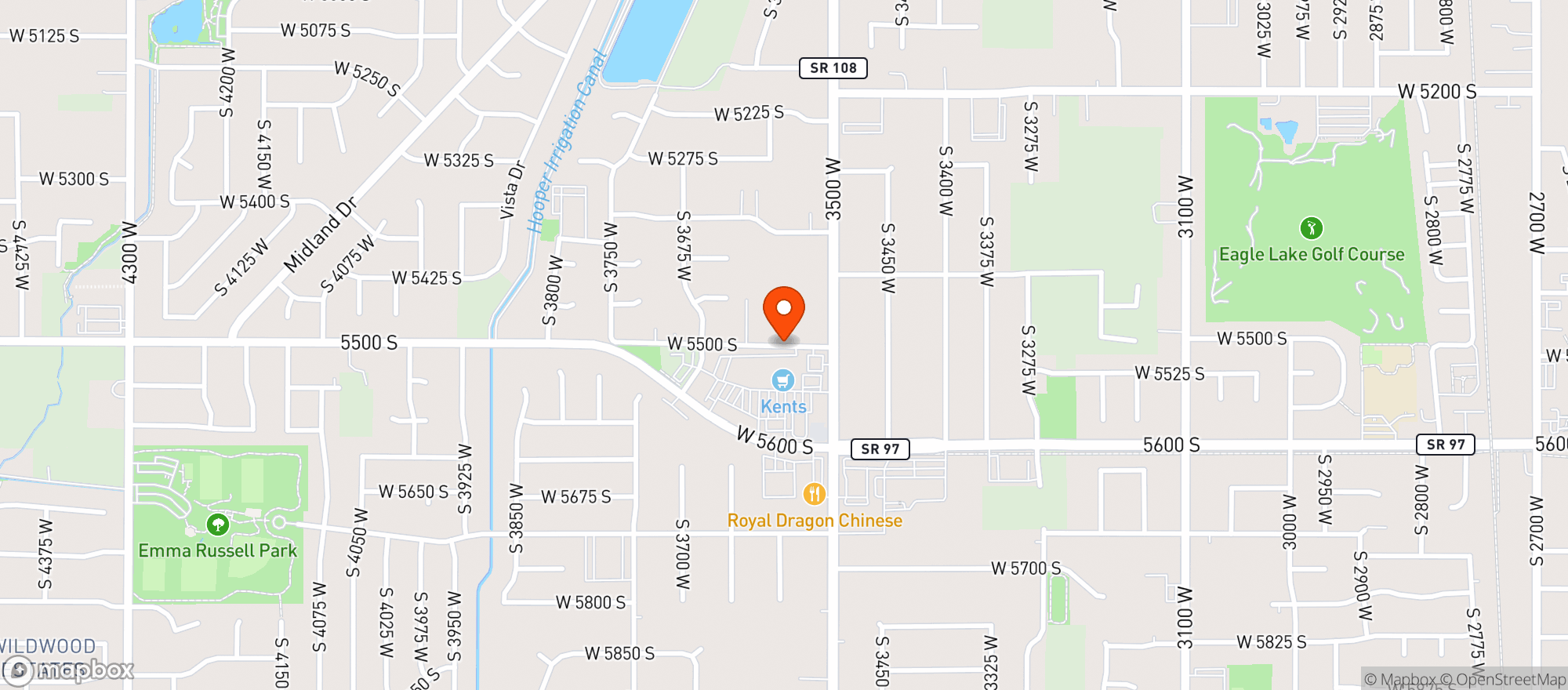 Map showing Kents Market