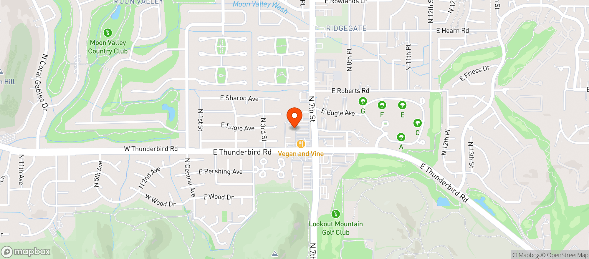 Map showing Safeway Store