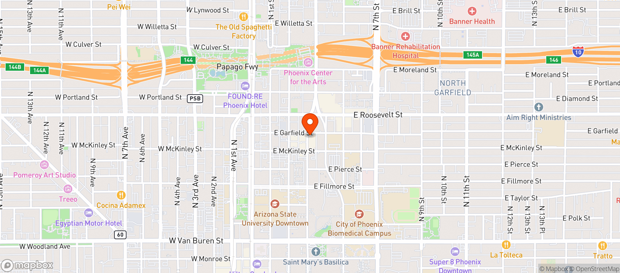 Map showing Lacuna Kava Bar