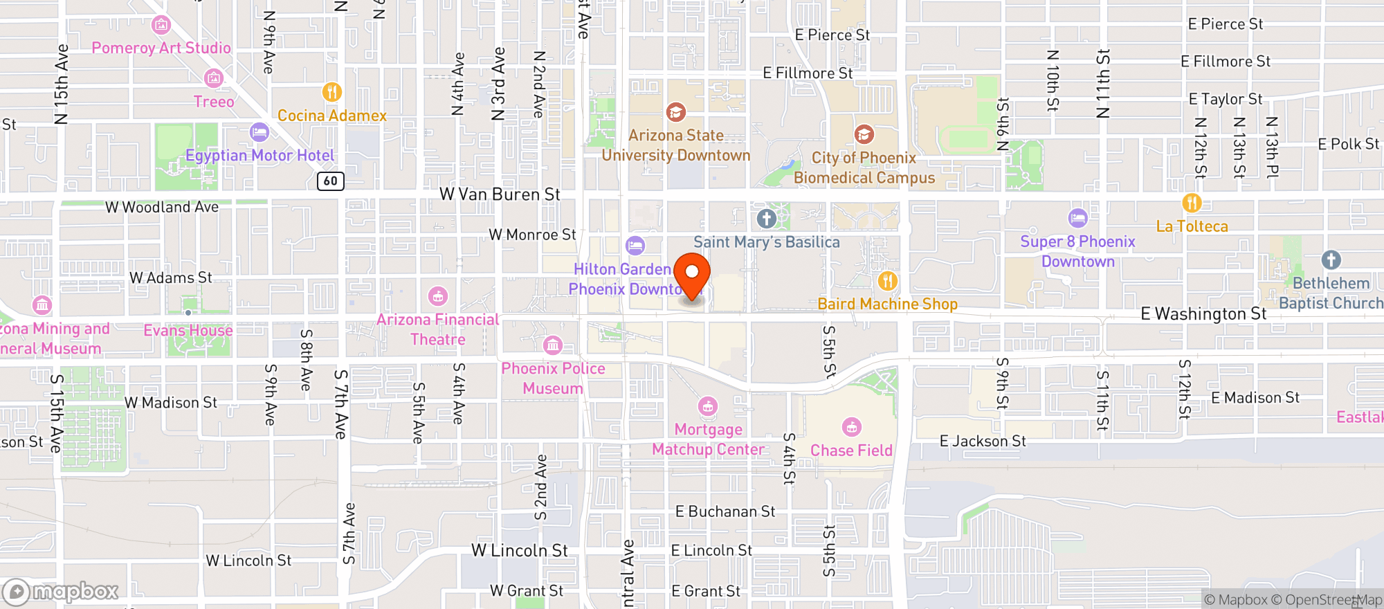 Map showing Bar Smith