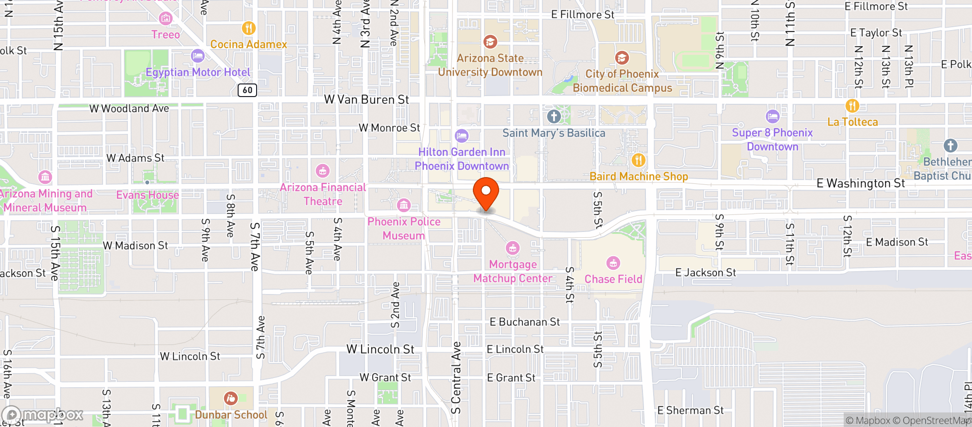 Map showing Frys Food & Drug
