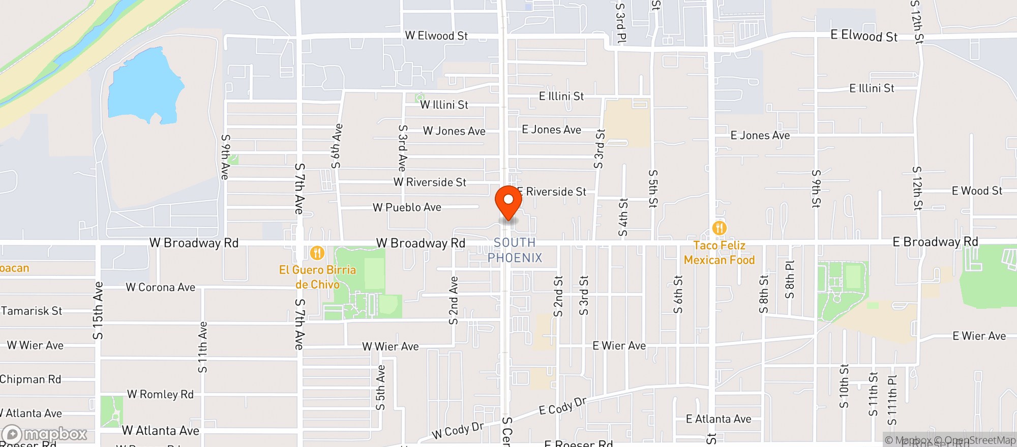 Map showing Carniceria Rancho Grande