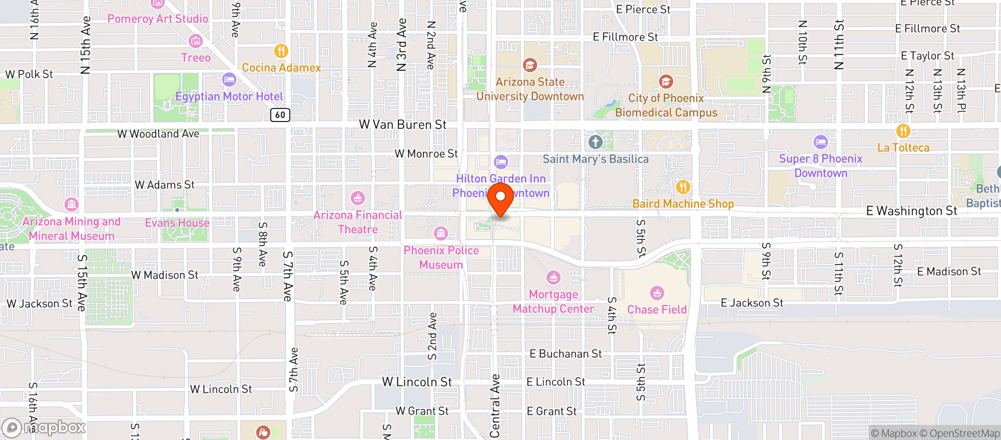 Map showing Dog Haus
