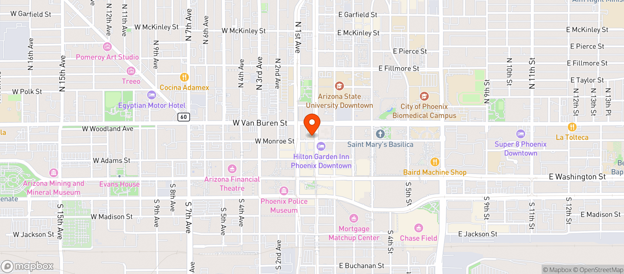 Map showing Centrico
