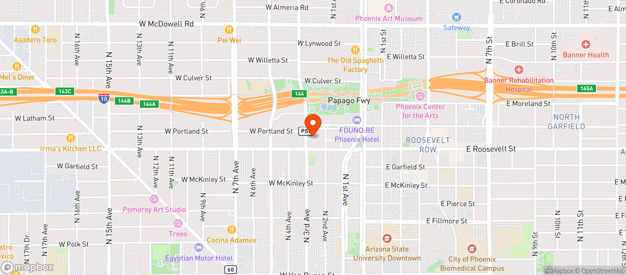 Map showing First and Last