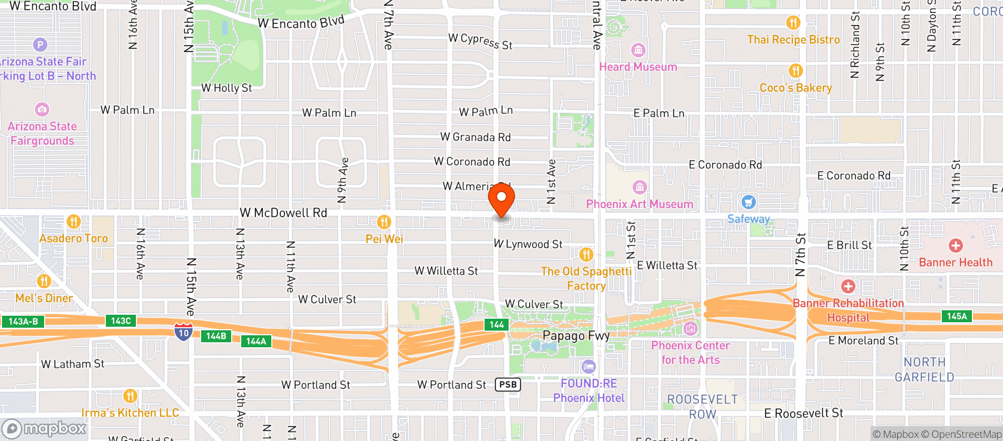 Map showing Sauvage Wine Bar + Shop