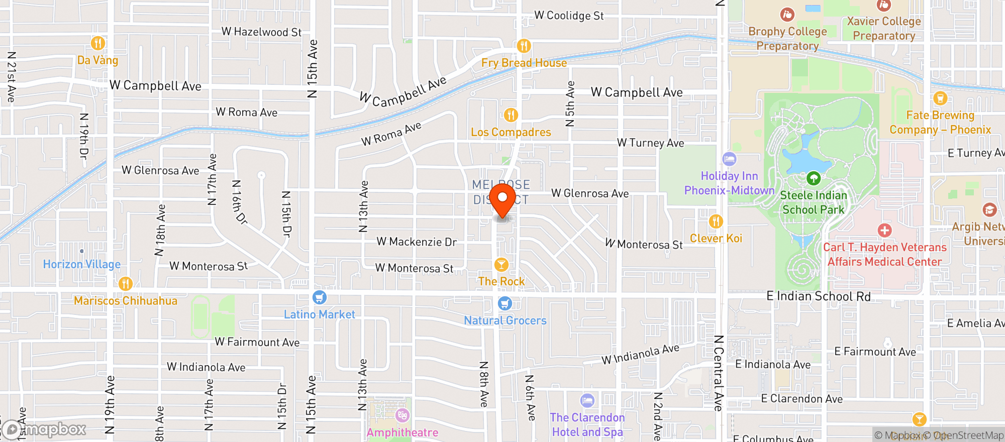 Map showing Title 9 Sports Grill #0700202958