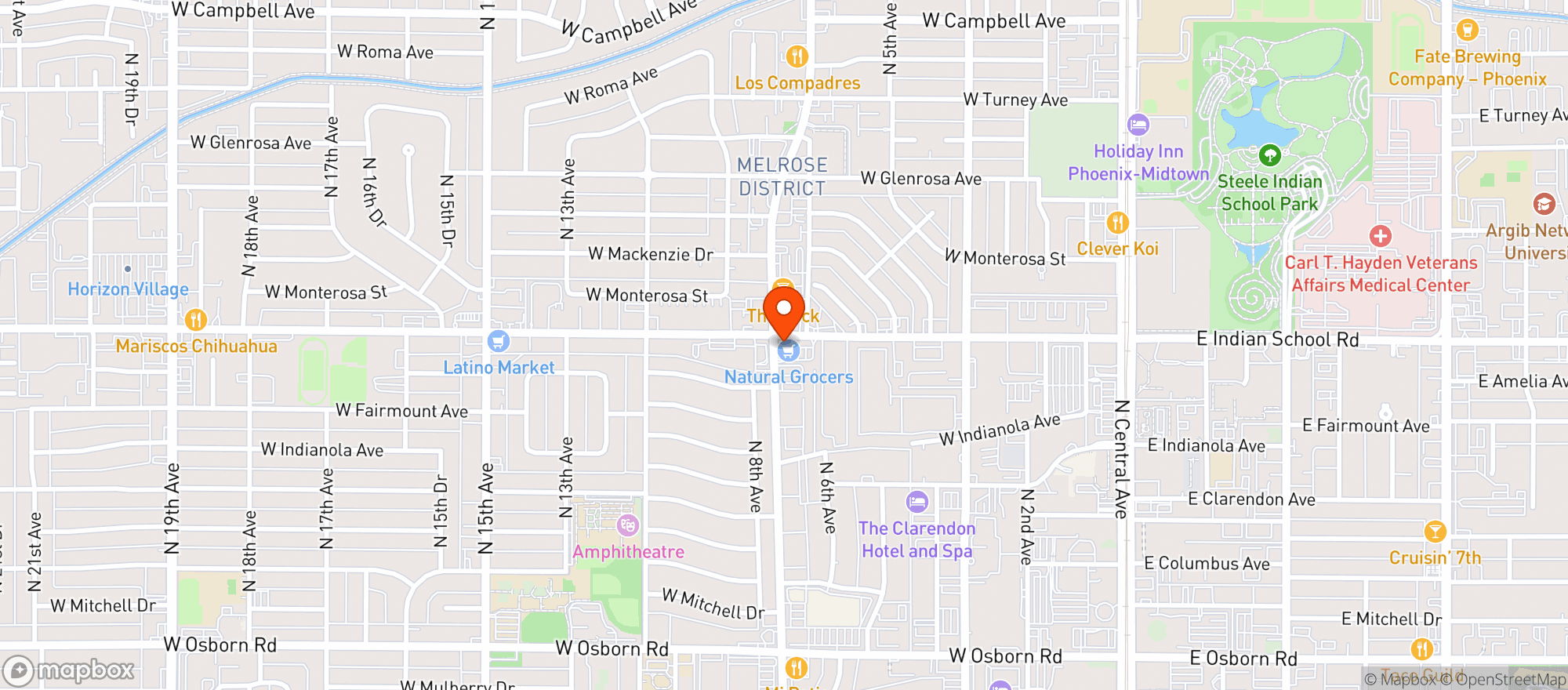 Map showing Natural Grocers by Vitamin Cottage - Natural Grocers by VC_Phoenix (PI) - 00100008380