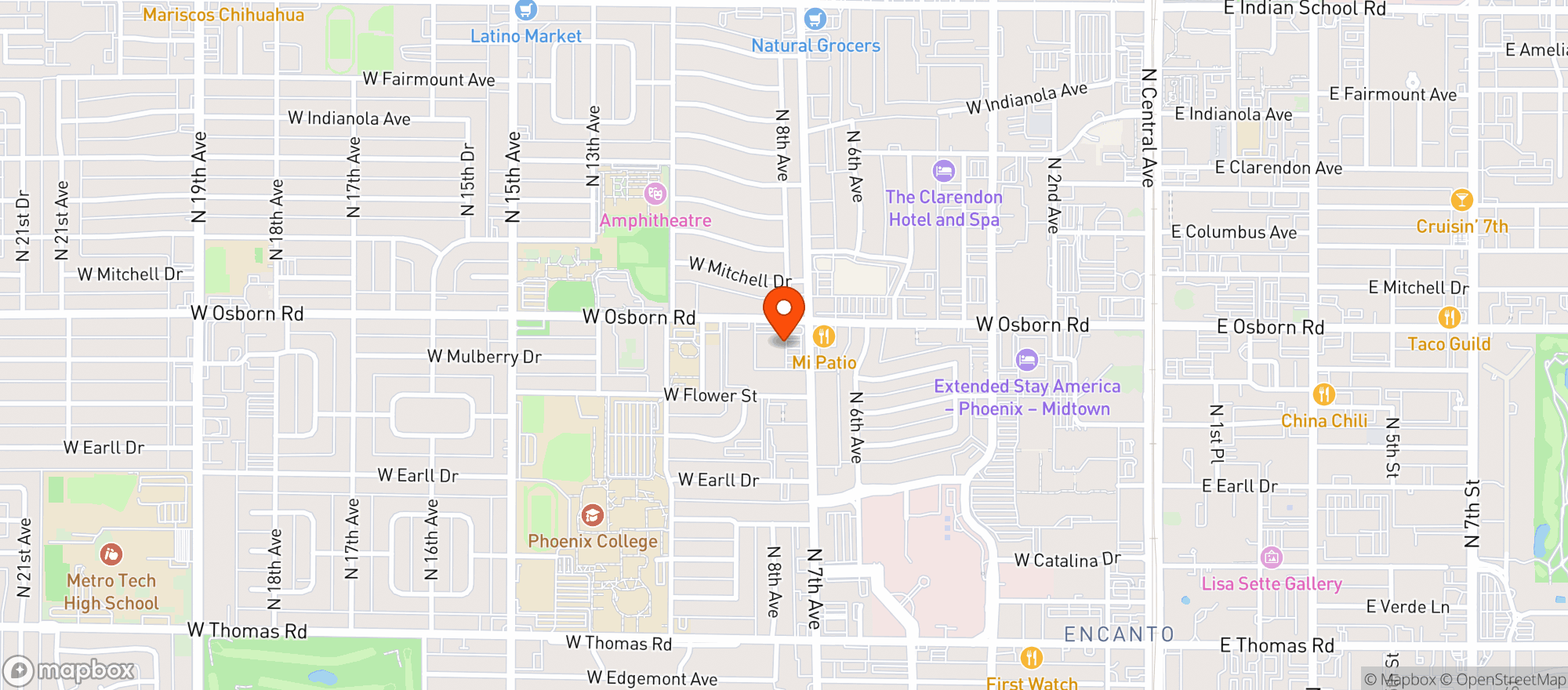 Map showing Sprouts Farmers Market