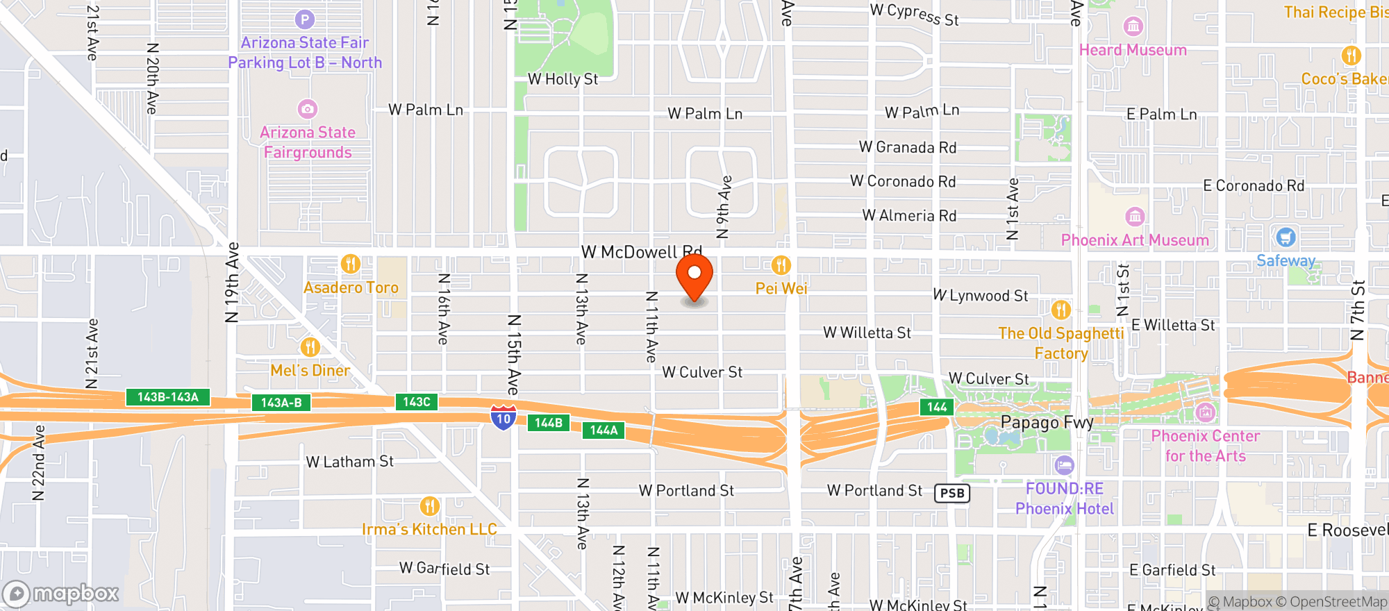 Map showing Neighbor Market