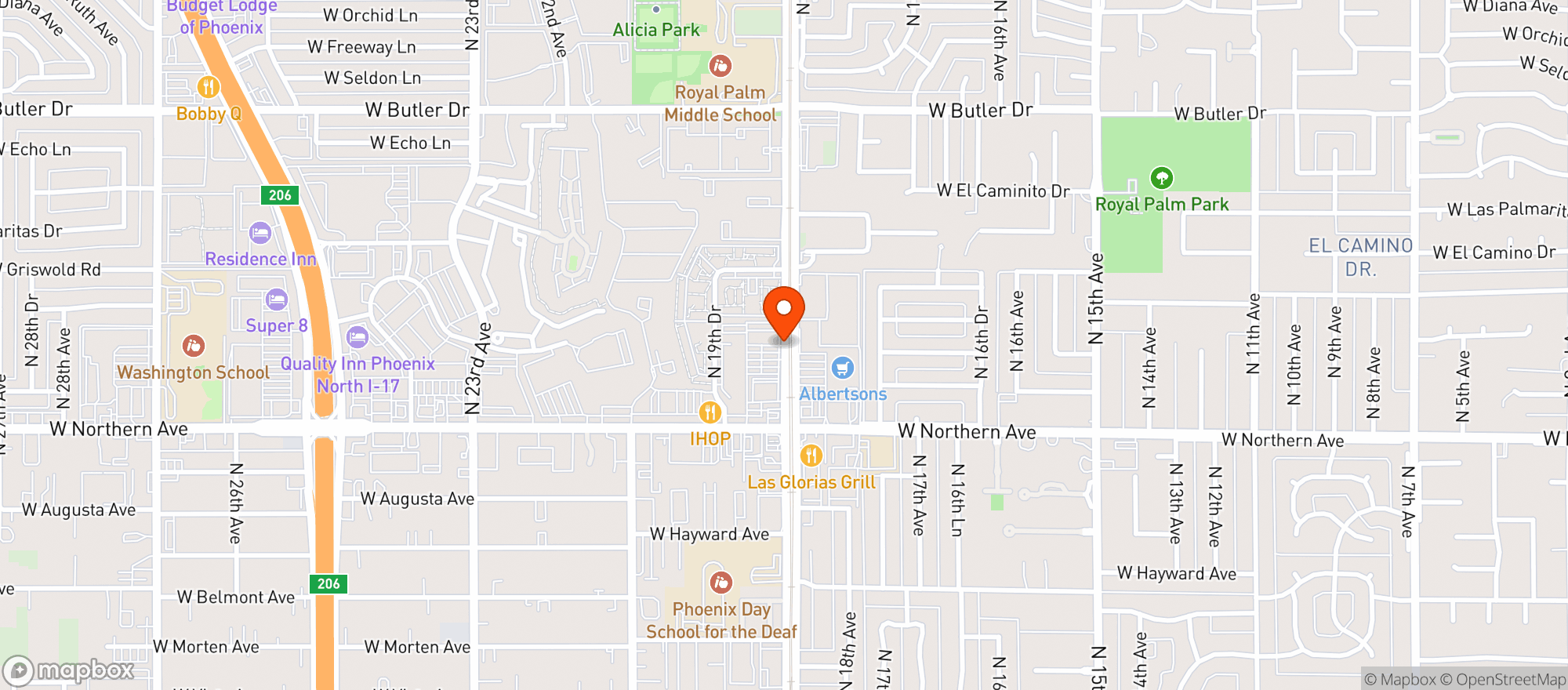Map showing Sprouts Farmers Market