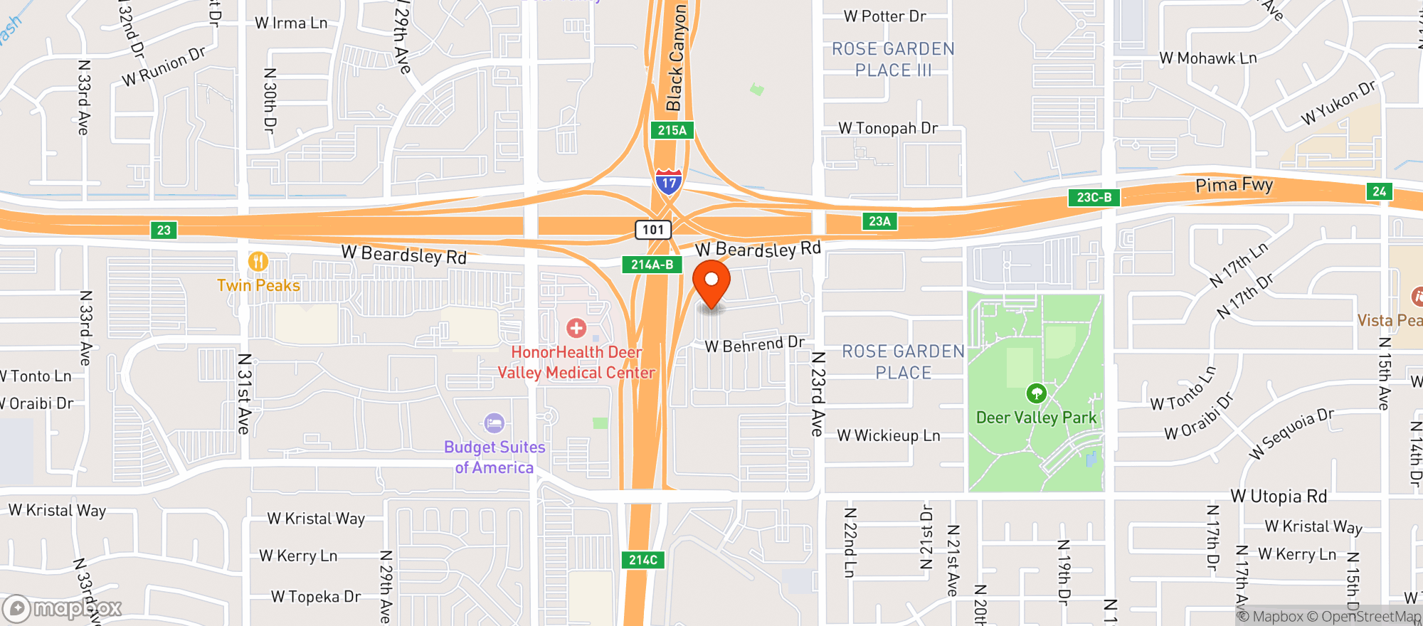 Map showing Target