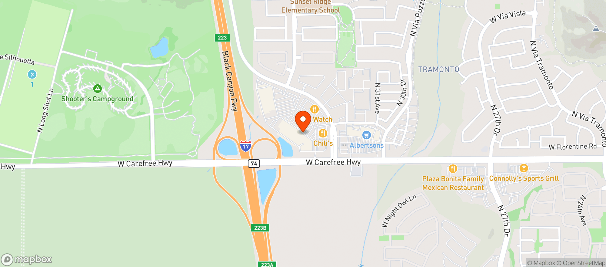 Map showing Sprouts Farmers Market