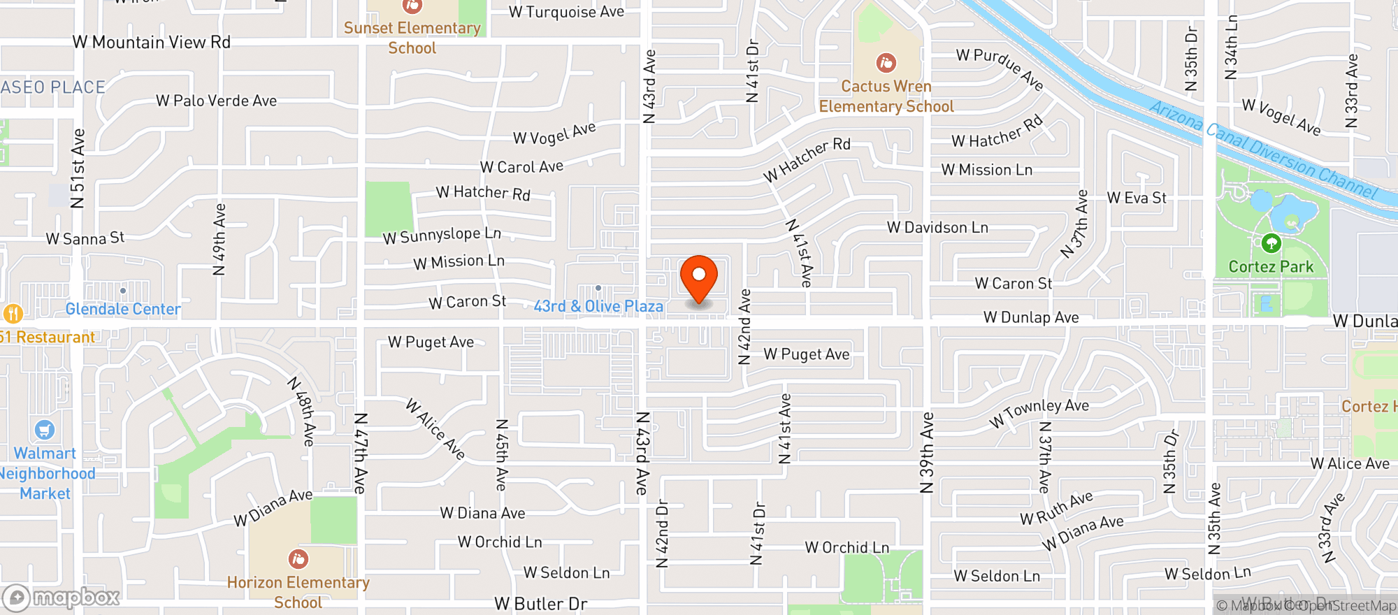 Map showing Emerald Dispensary 