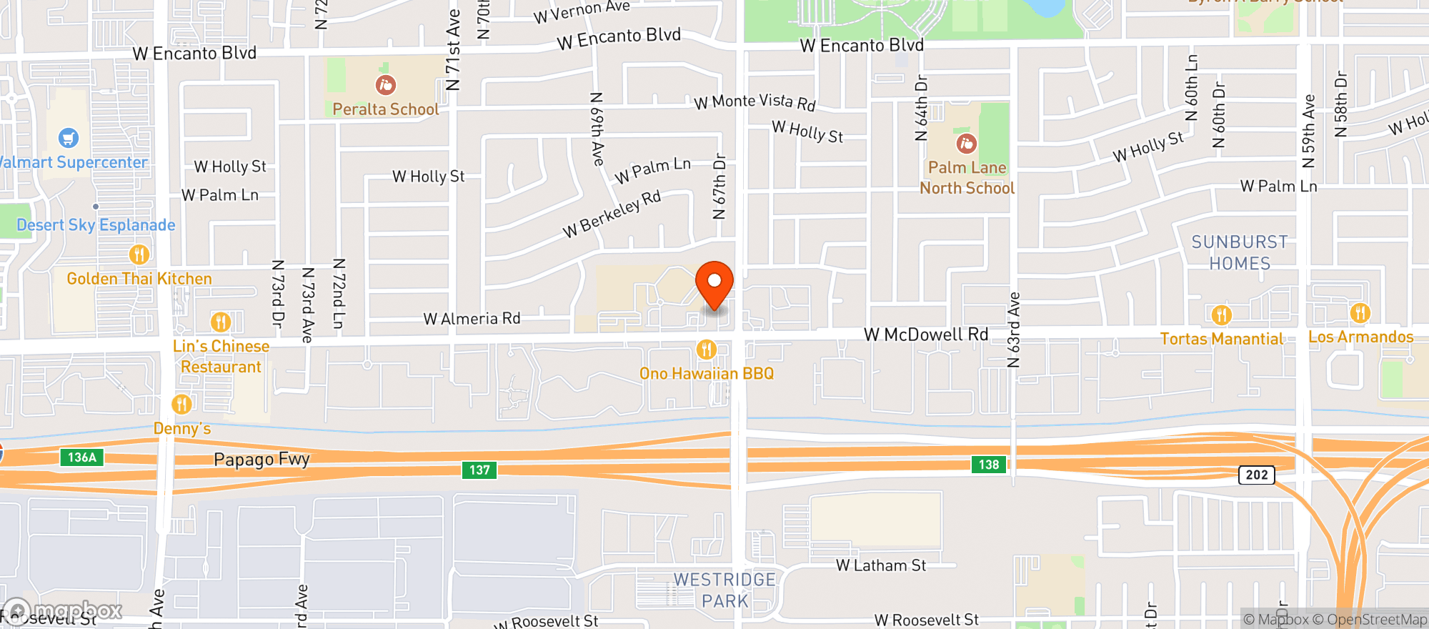 Map showing Quiktrip #451