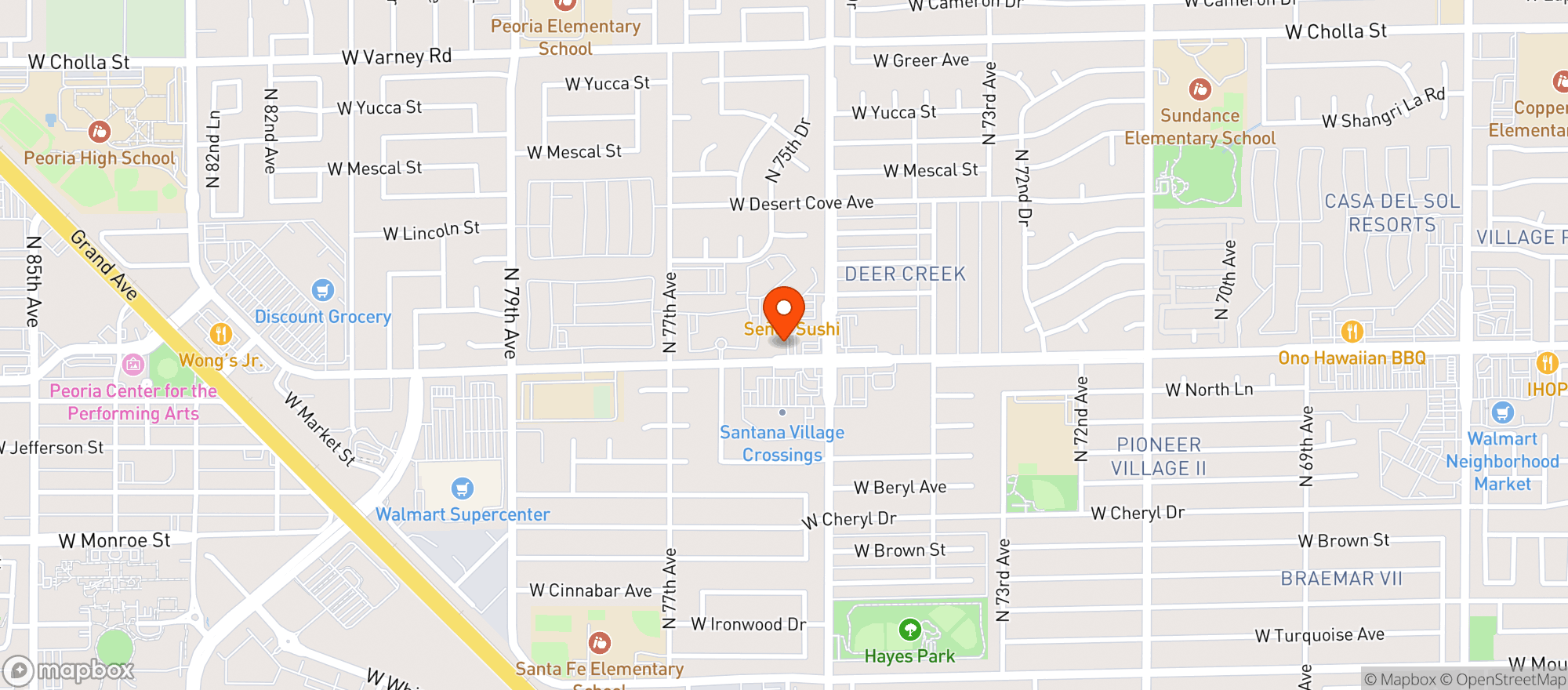 Map showing Neighbors Lounge