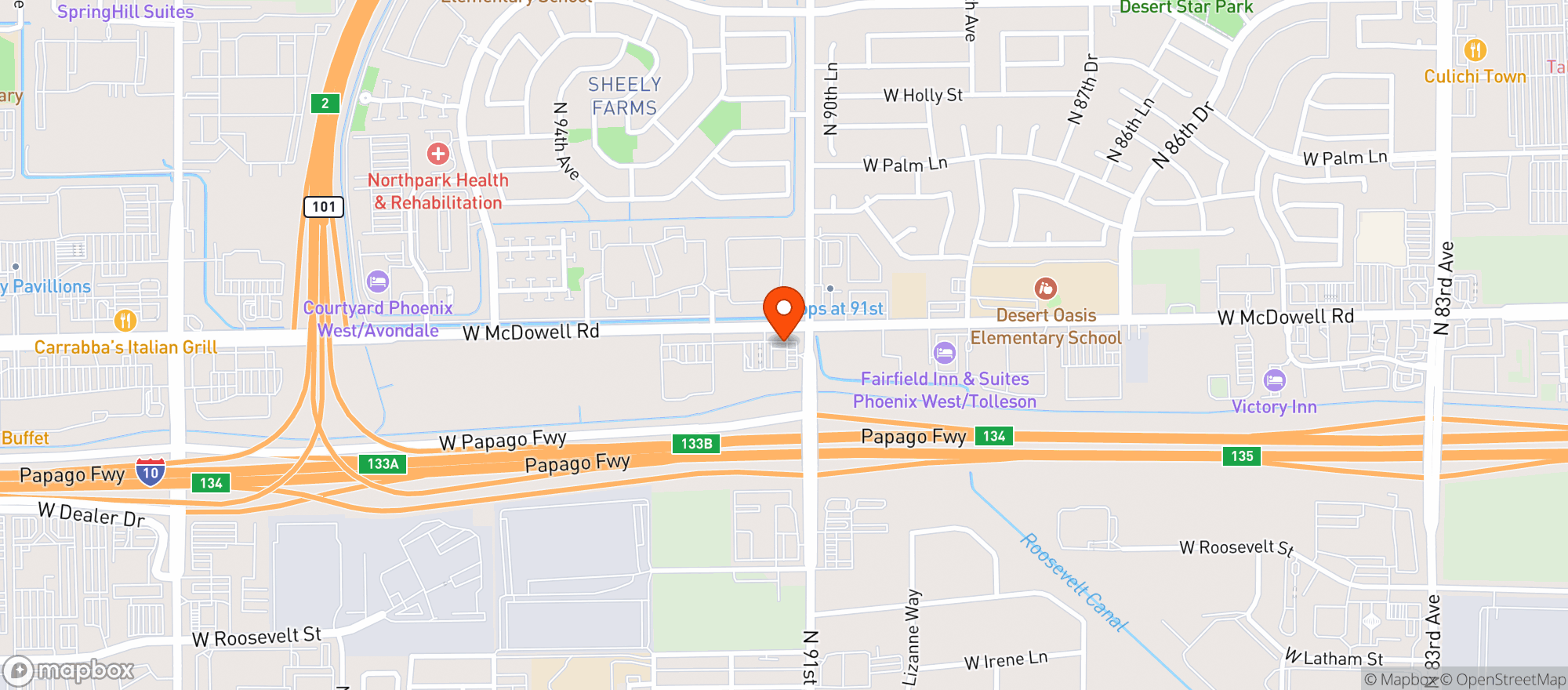 Map showing Quiktrip #1431