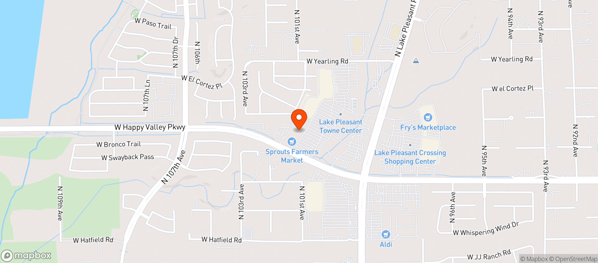 Map showing Sprouts Farmers Market
