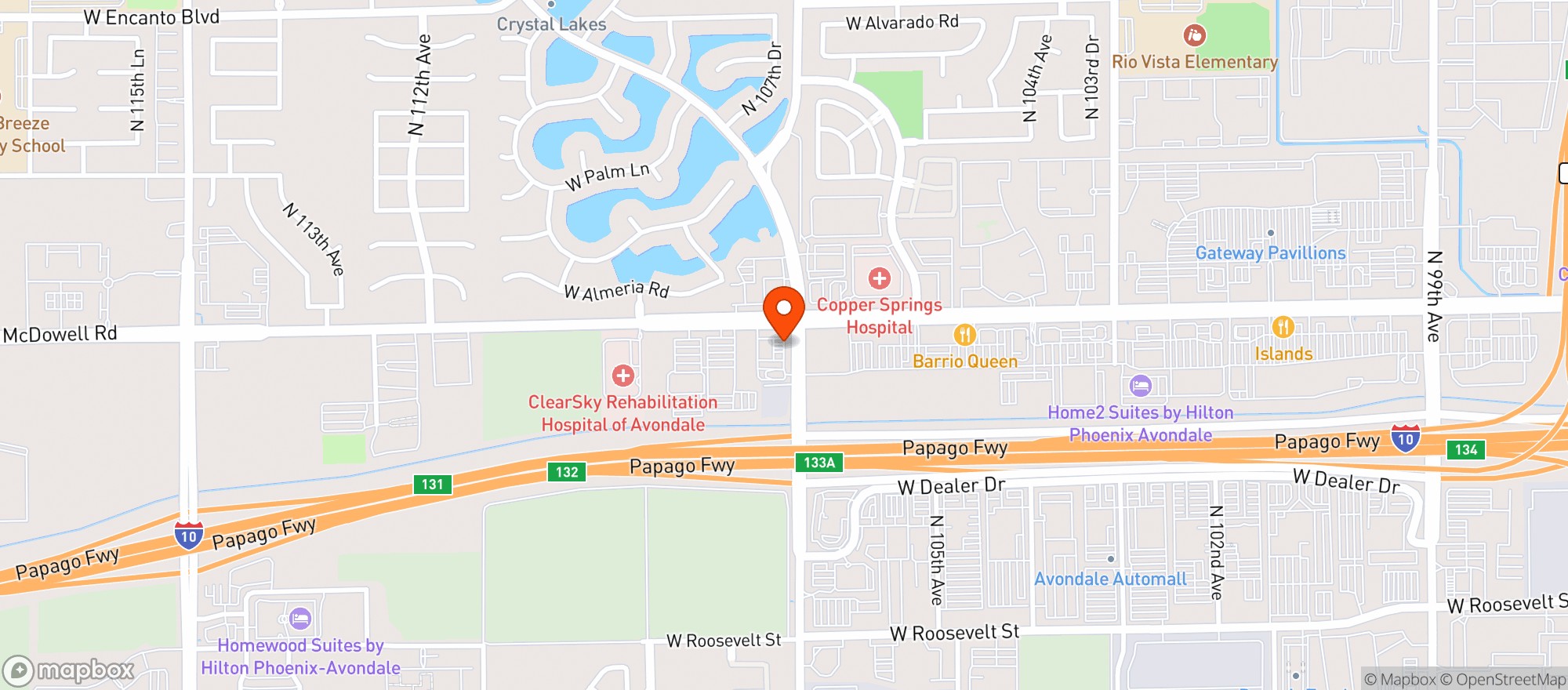 Map showing Quiktrip #1426