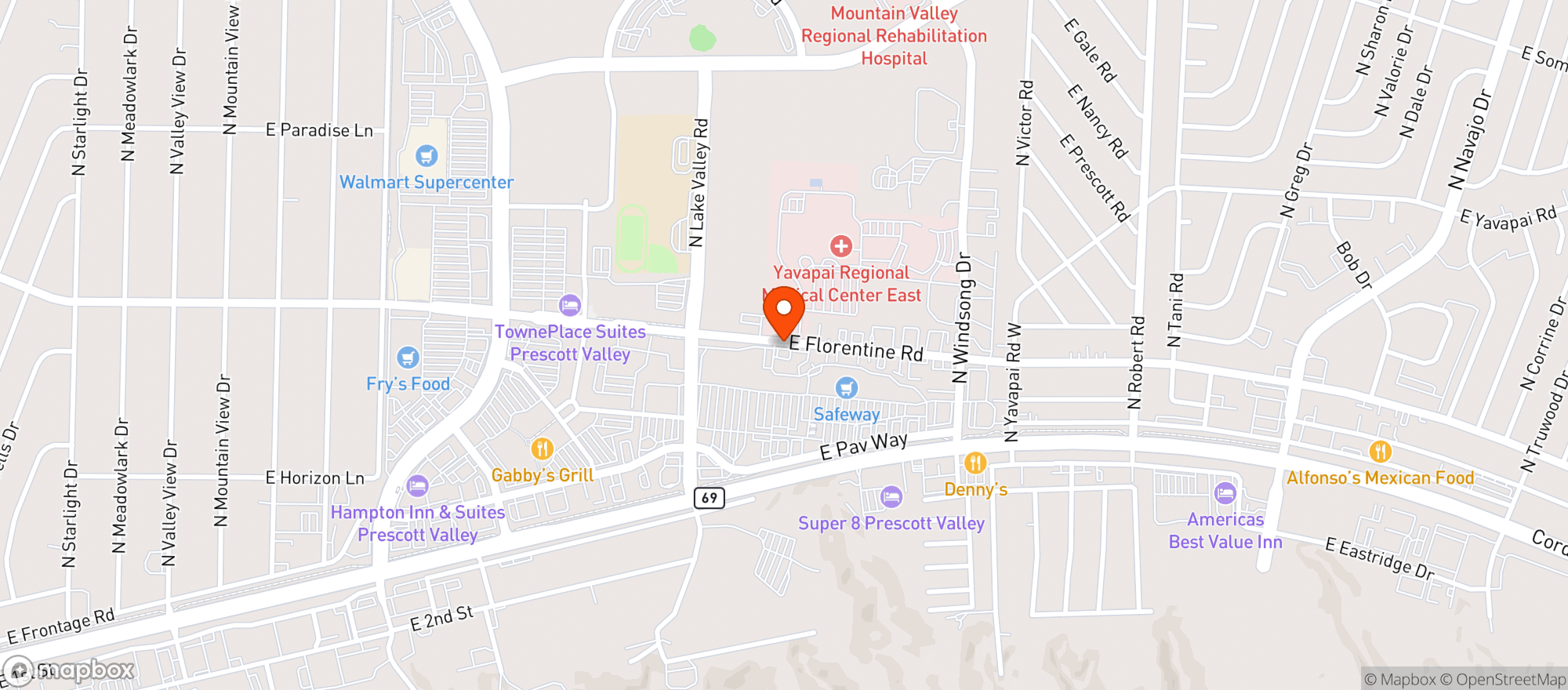 Map showing Liquor Barn