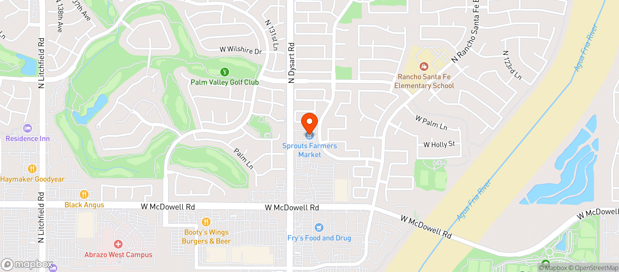 Map showing Sprouts Farmers Market