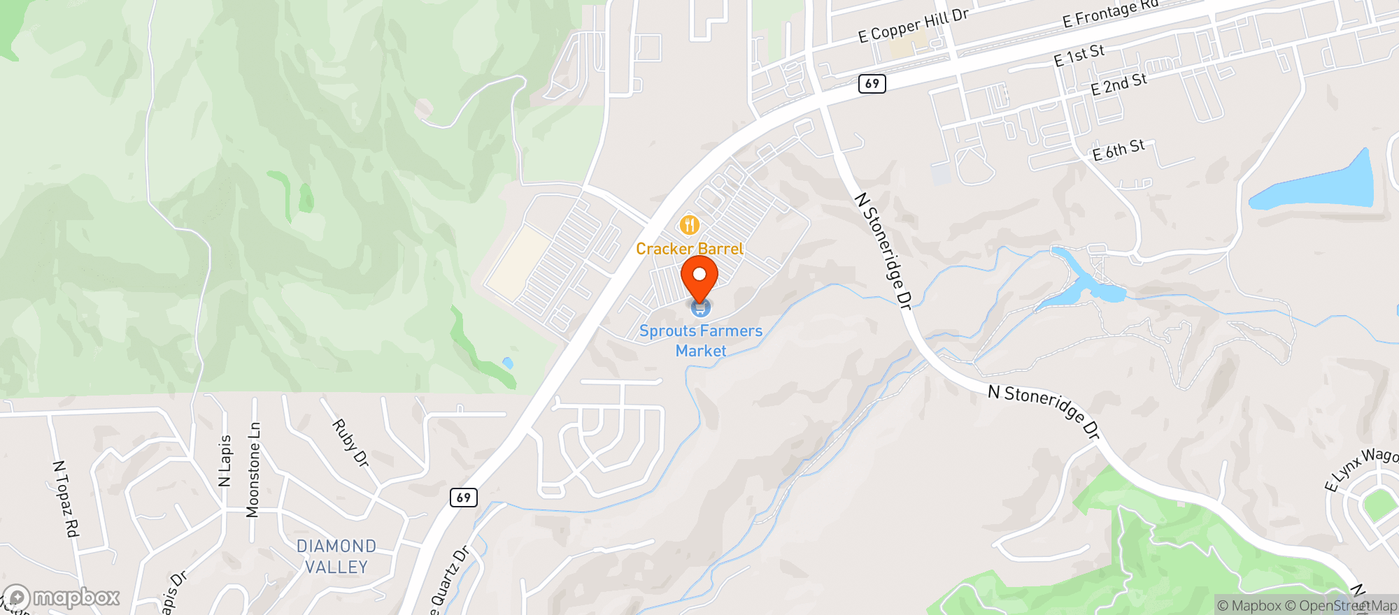 Map showing Sprouts Farmers Market