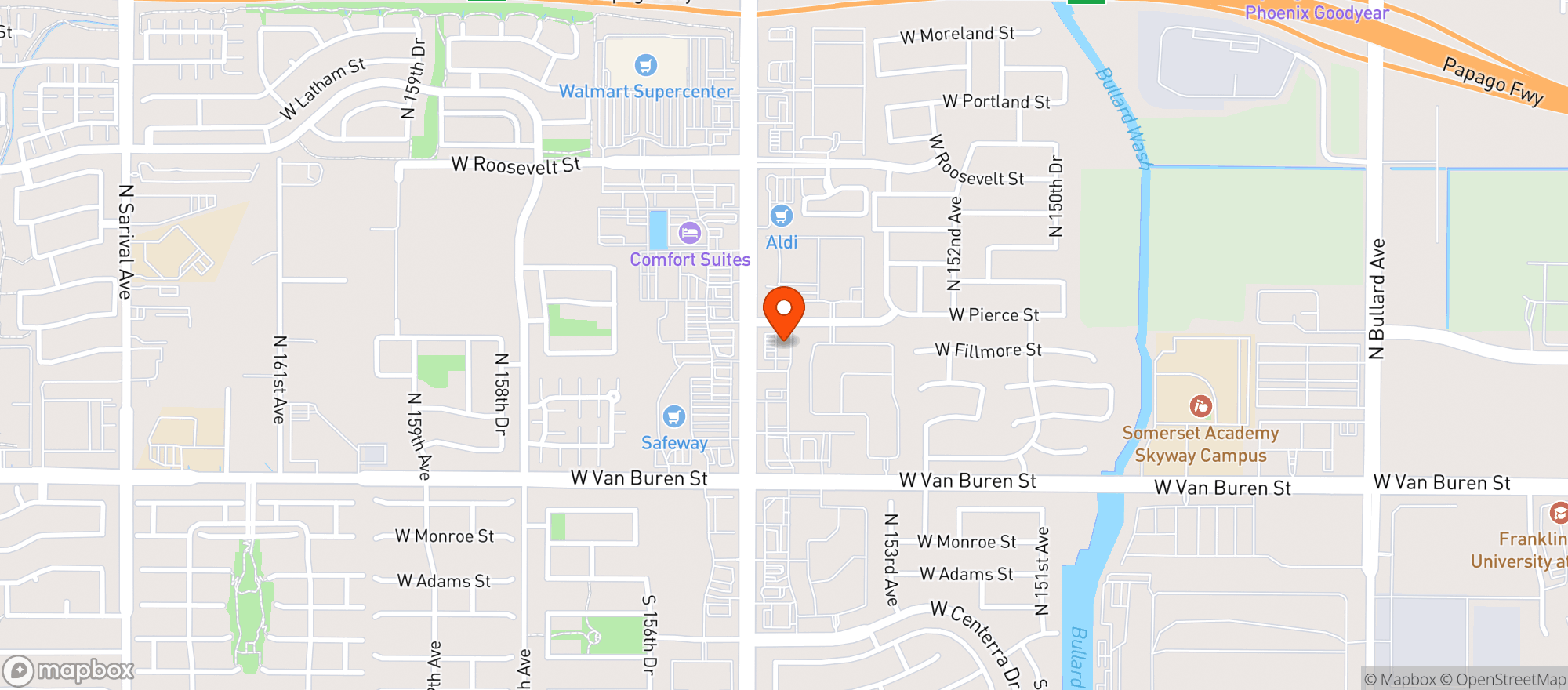Map showing Quiktrip #1401