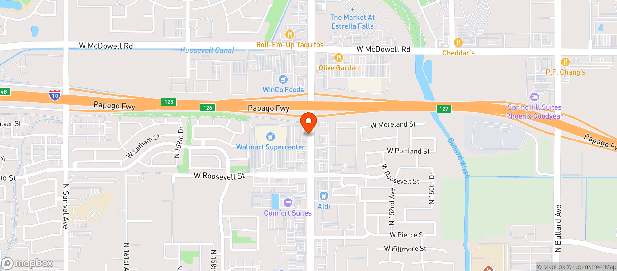 Map showing Walmart Supercenter