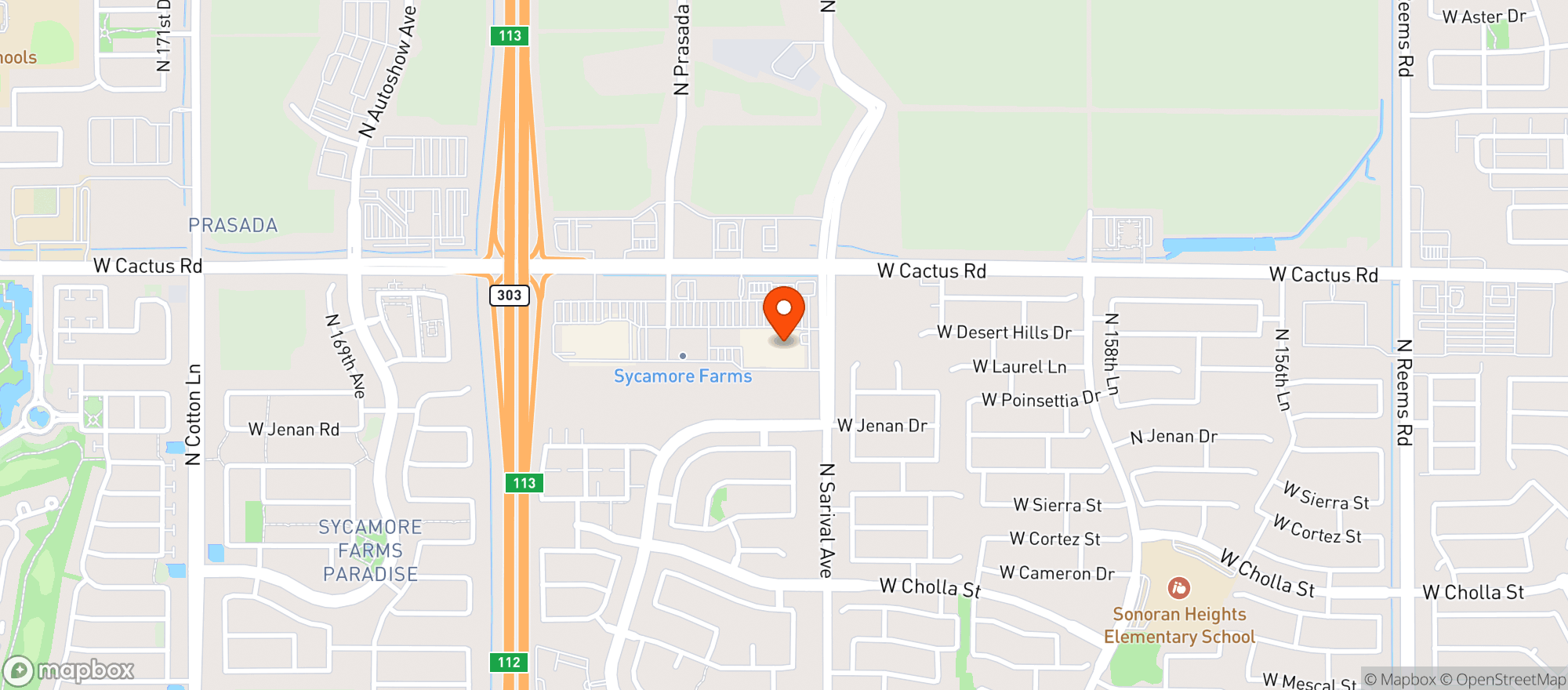 Map showing Frys Of Arizona (660) - 00661 - Surprise