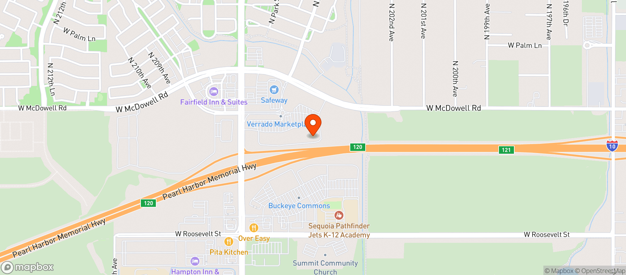 Map showing Target
