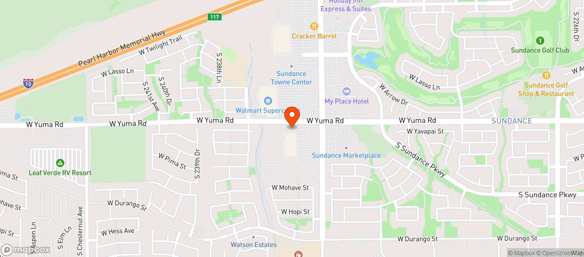 Map showing Frys Marketplace #675